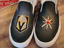 Load image into Gallery viewer, Platform Golden Knights custom painted shoes