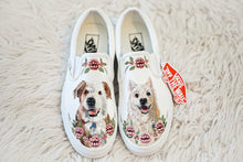 Load image into Gallery viewer, Handpainted Custom Double Pet Portrait Vans *with additional designs*