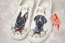 Load image into Gallery viewer, Handpainted Custom Double Pet Portrait Vans *with additional designs*