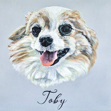 Load image into Gallery viewer, Custom Painted Pet Portrait headshot 10x10 canvas
