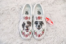 Load image into Gallery viewer, Handpainted Custom Double Pet Portrait Vans *with additional designs*
