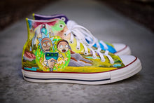 Load image into Gallery viewer, Handpainted Custom Rick and Morty Converse
